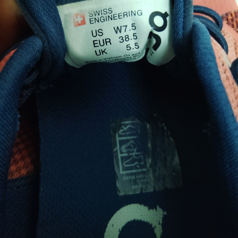 On Running Women's Pink and Blue Running Shoes - Picture 2 of 10